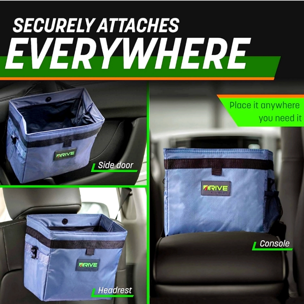 NEW Collapsible Car Trash Bin, Can Also Be Used As a Cooler Bonus 20 Free Bags